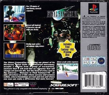 Final Fantasy VII - PS1 - Platinum (B Grade) (Genbrug)